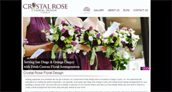 Desktop Screenshot of crystalrosefloral.com