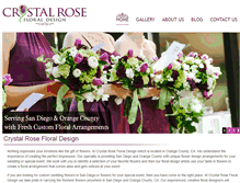 Tablet Screenshot of crystalrosefloral.com